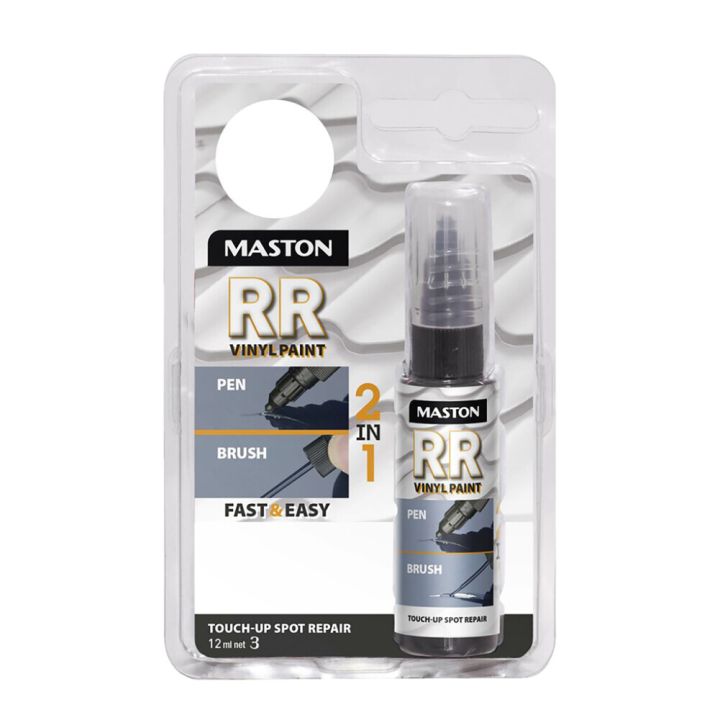 Maalikynä Maston RR Touch-up 2in1 12 ml Valkoinen
