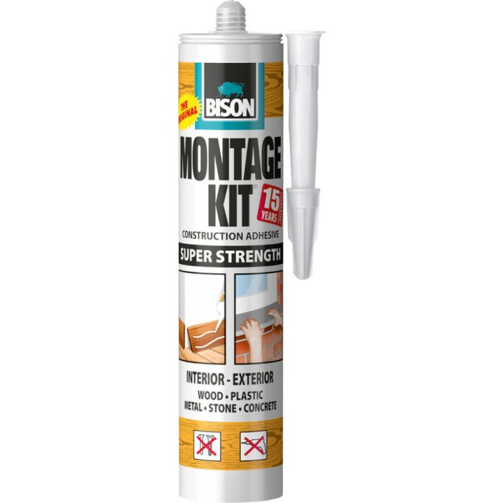 Asennusliima Bison Montage Kit Supervahva 350 ml
