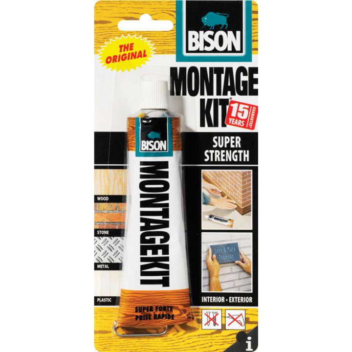 Asennusliima Bison Montage Kit Supervahva 125 g