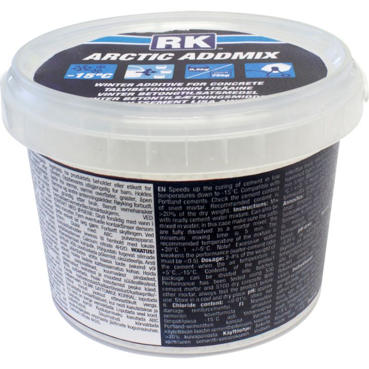 Talvibetonoinnin lisäaine Rakennuskemia Arctic Addmix 500 g