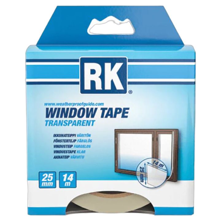 RK Ikkunateippi Kirkas 25mm x 14m