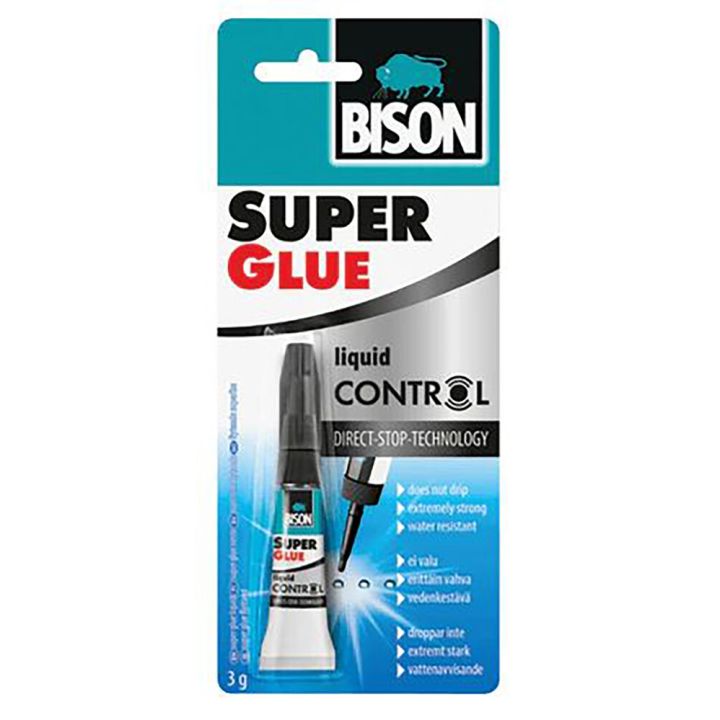 Pikaliima Bison Super Glue Control Kirkas 3g x 2