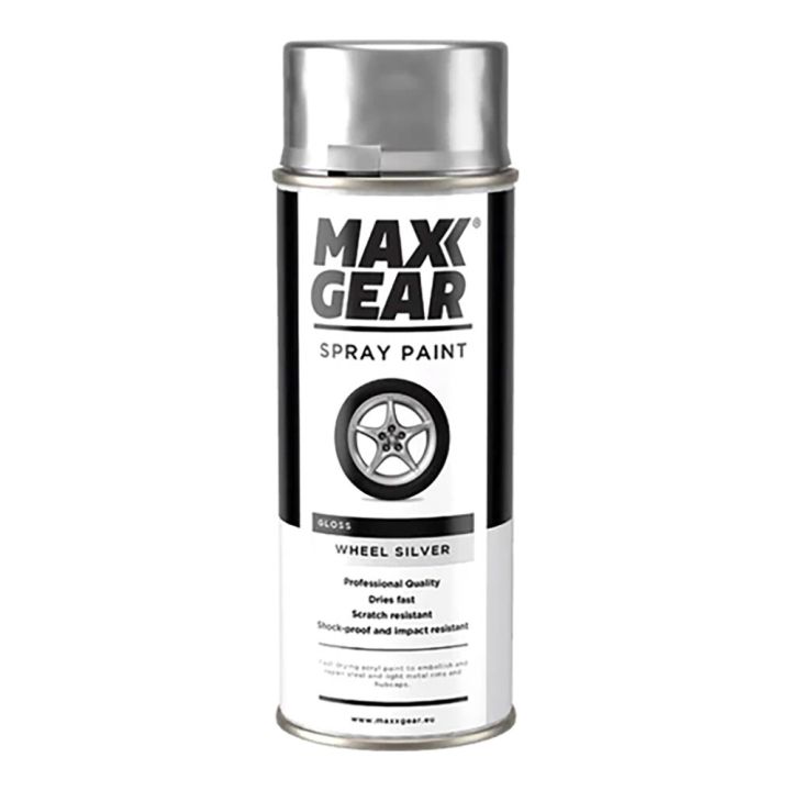 Spraymaali Maxx Gear vannehopea kiiltävä hopea 400 ml