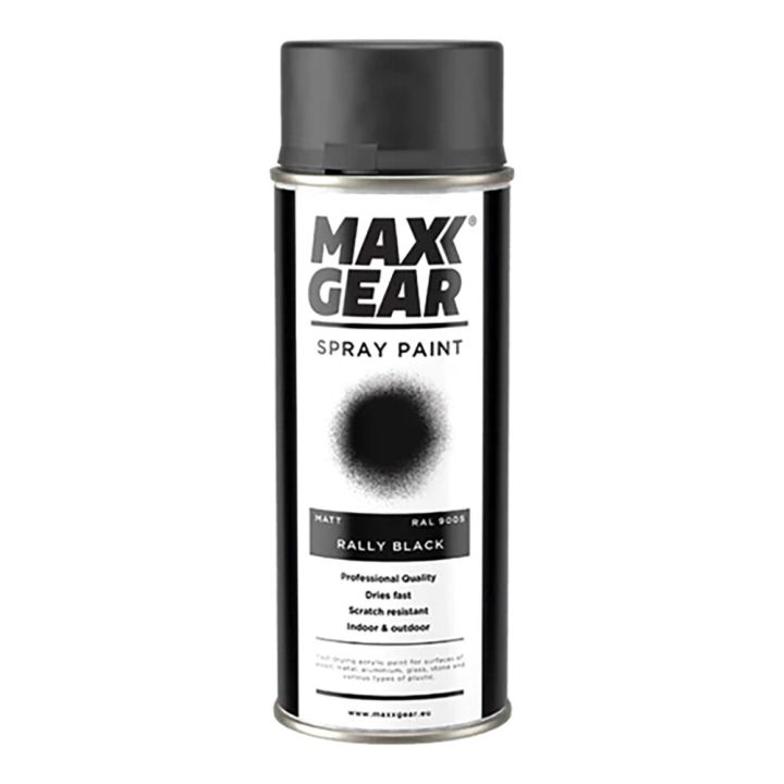 Spraymaali Maxx Gear RAL 9005 mattamusta 400 ml