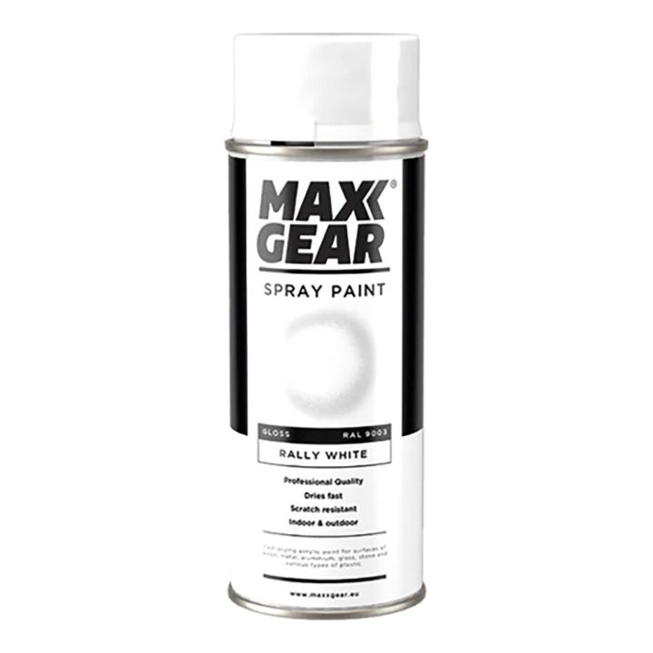 Spraymaali Maxx Gear RAL 9003 kiiltävä valkoinen 400 ml