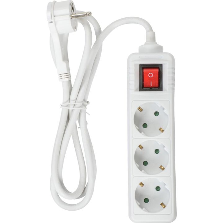 Jatkojohto Airam valkoinen 1,4 m 3-os