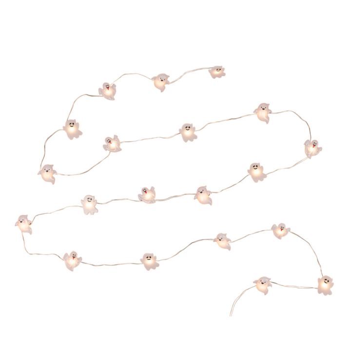 LED-kummitusvalosarja Airam Huhuu 2-os valkoinen 190 cm