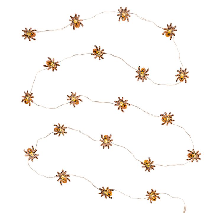 LED-hämähäkkivalosarja Airam Arakno 20-os oranssi 190 cm