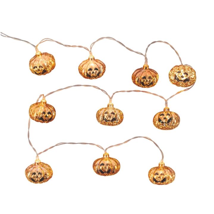 LED-kullanhohtoinen valosarja Airam Luihu 10-os kulta 135 cm