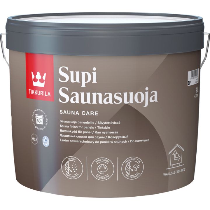 Supi Saunasuoja Tikkurila väritön 9 l