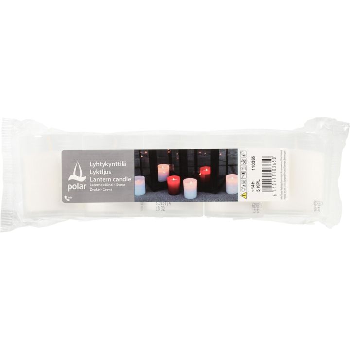 Lyhtykynttilä valkoinen 5 kpl