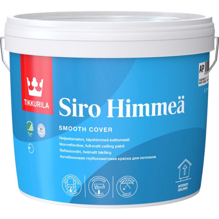 Sisäkattomaali Tikkurila Siro Himmeä 2,7 l