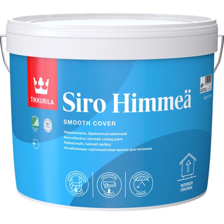 Sisäkattomaali Tikkurila Siro Himmeä 9 l