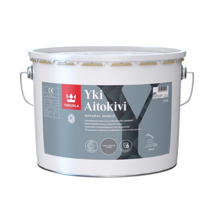 Luonnonkivipinnoite Tikkurila Yki Aitokivi KPC Harmaa 14 kg