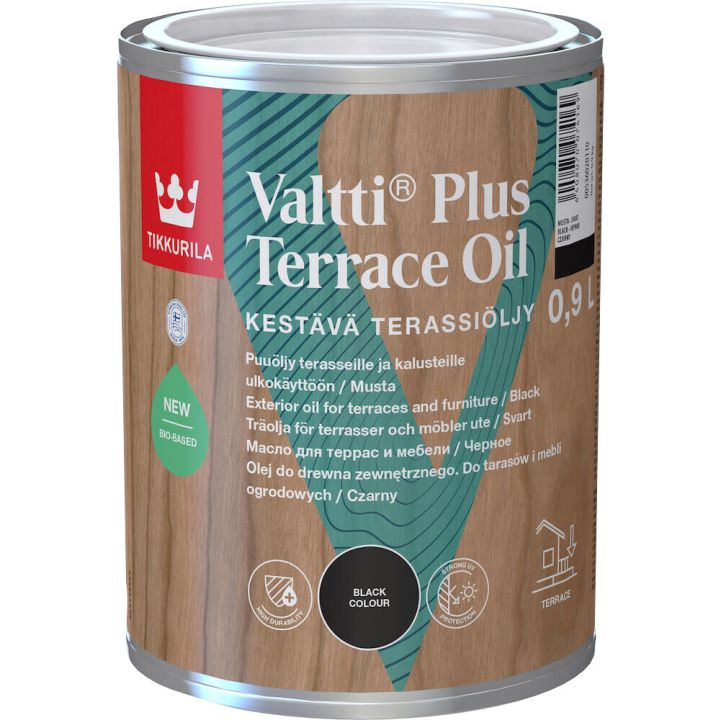 Valtti Plus Terrace Oil Tikkurila Musta