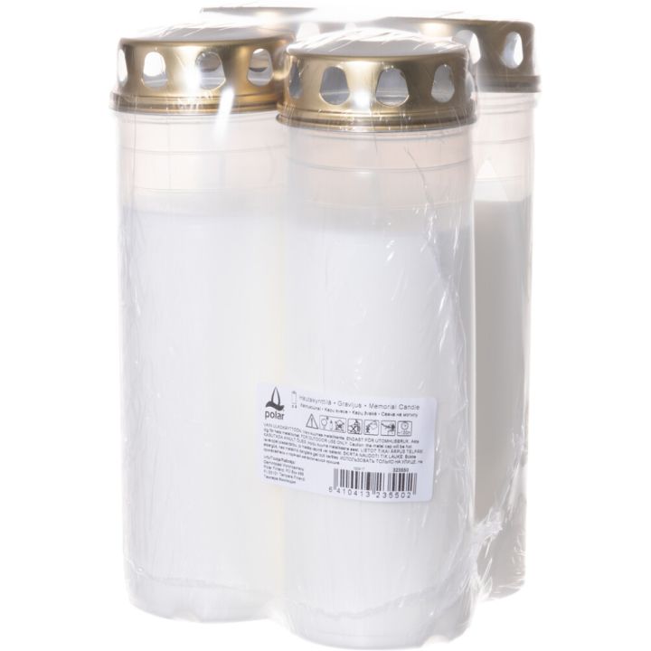 Hautakynttilä 120 h 4 kpl