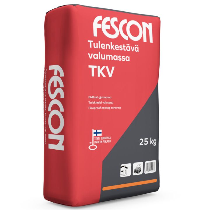 Tulenkestävä valumassa Fescon TKV 25 kg