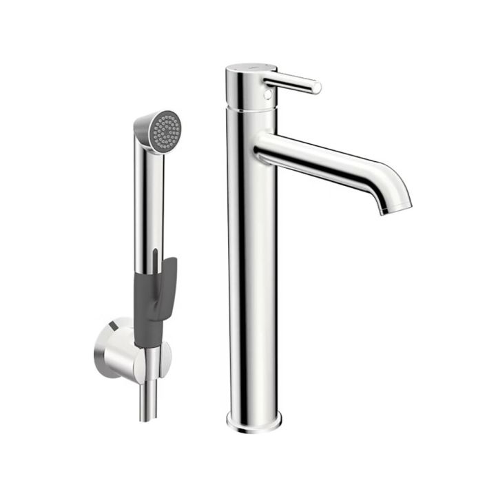 Pesuallashana Oras Optima Style 2602FH Bideellä Kromi