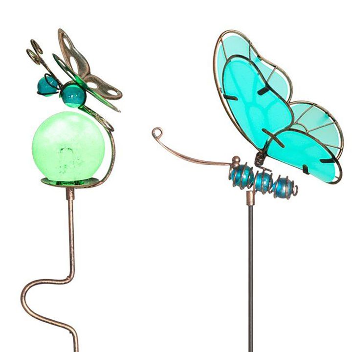 Puutarhakoriste 4living Perhonen pimeässä hohtava 60 cm lajitelma