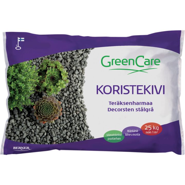 Koristekivi Greencare 25 kg teräksenharmaa