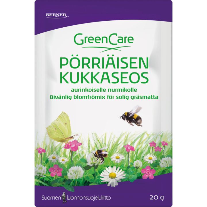 Pörriäisen kukkaseos Greencare aurinkoiselle nurmikolle 20 g