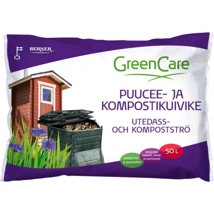 Puucee- ja kompostikuivike Greencare 50 l