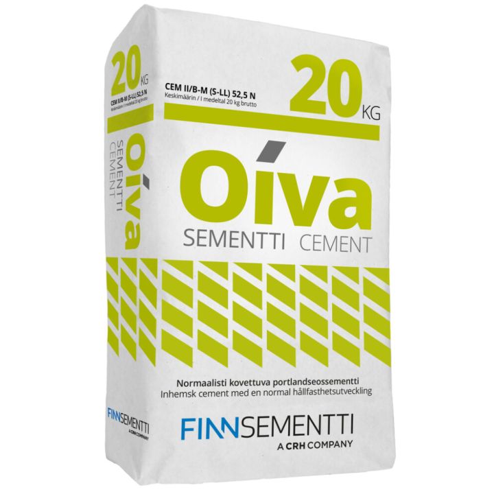 Sementti Finnsementti Oiva CEMII/B-M (S-LL) 52,5 N 20 kg