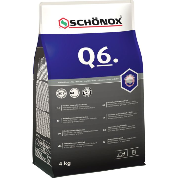 Kiinnityslaasti Schönox Q6 4 kg