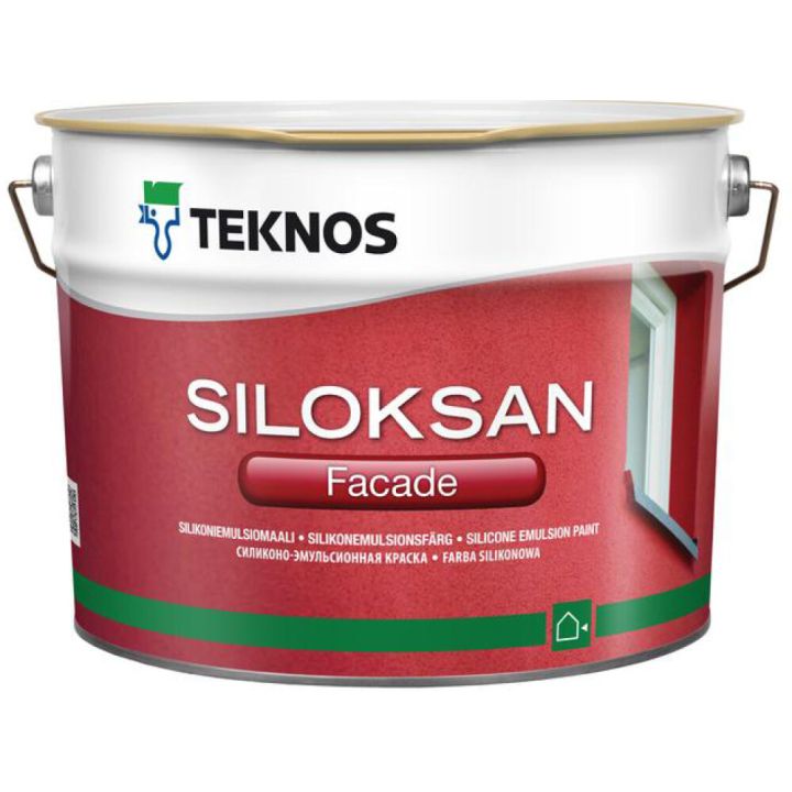 Silikoniemulsiomaali Teknos Siloksan Facade