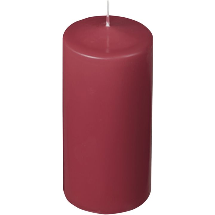 Pöytäkynttilä Havi 70 x 150 mm viininpunainen