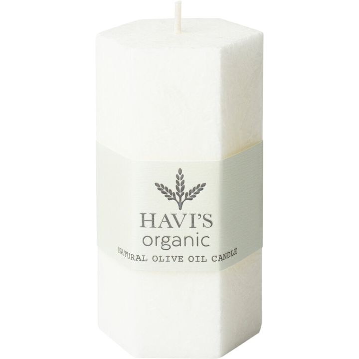 Pöytäkynttilä Havi's Olive Oil 5 x 10 cm valkoinen