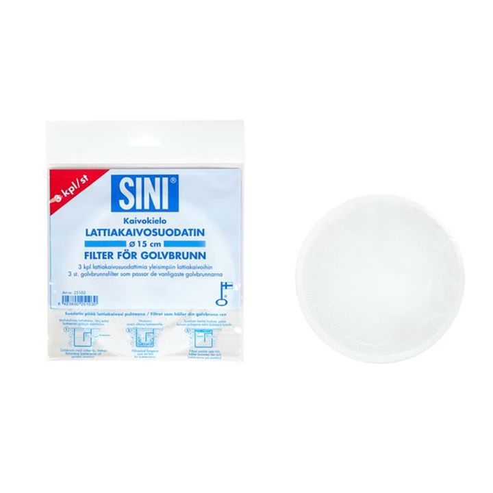 Lattiakaivosuodatin Sini 3 kpl