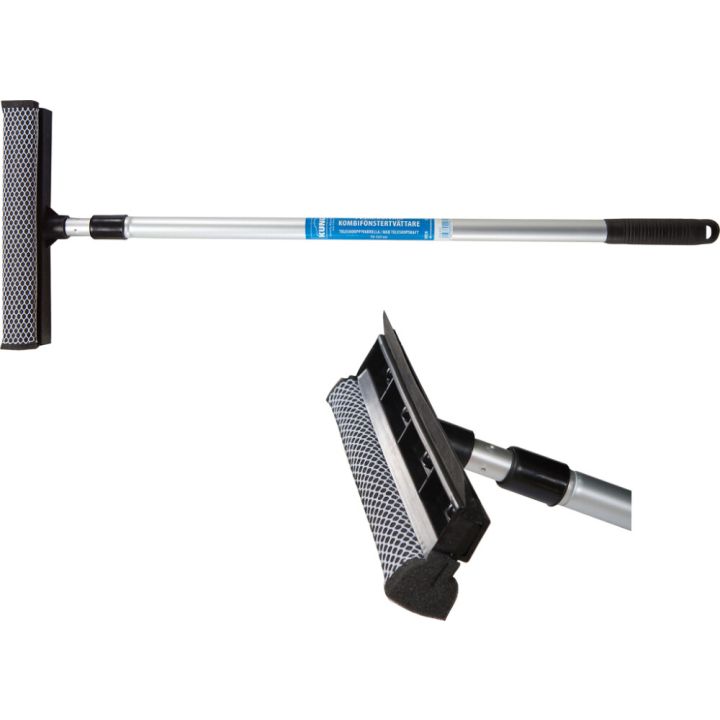 Ikkunanpesin/-kuivain Kungs Teleskooppivarrella