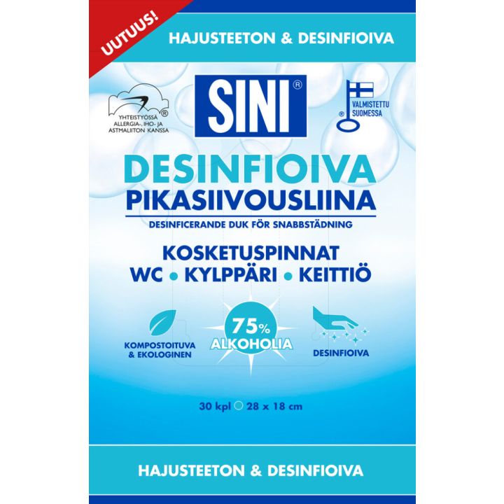 Desinfioiva pikasiivousliina Sini 30 kpl