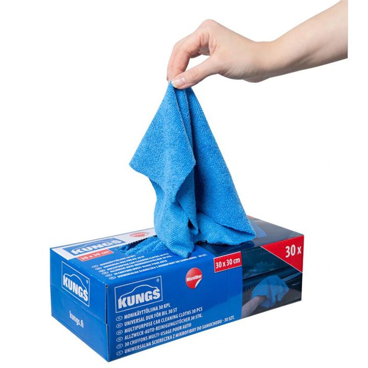 Monikäyttöliina autoon Kungs 30 x 30 cm 30 kpl
