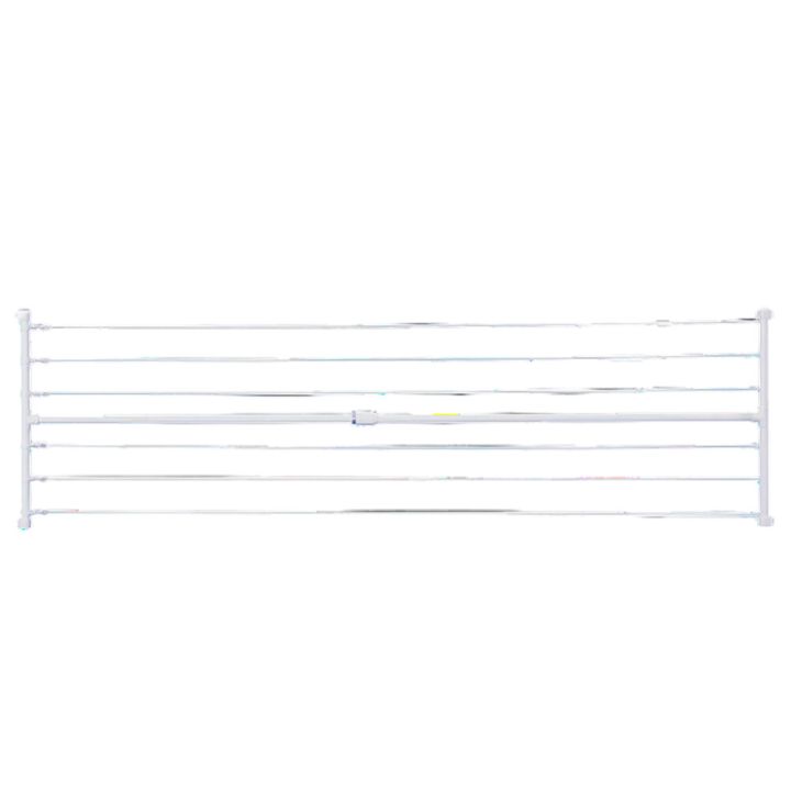 Säädettävä kuivausteline Sini valkoinen 135–235 cm