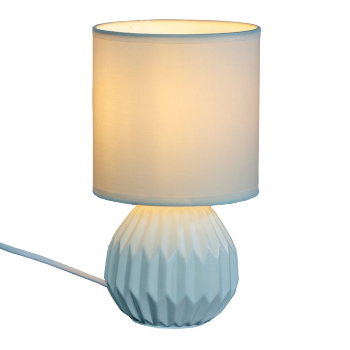 Pöytävalaisin Aneta Charlotte valkoinen 13 cm