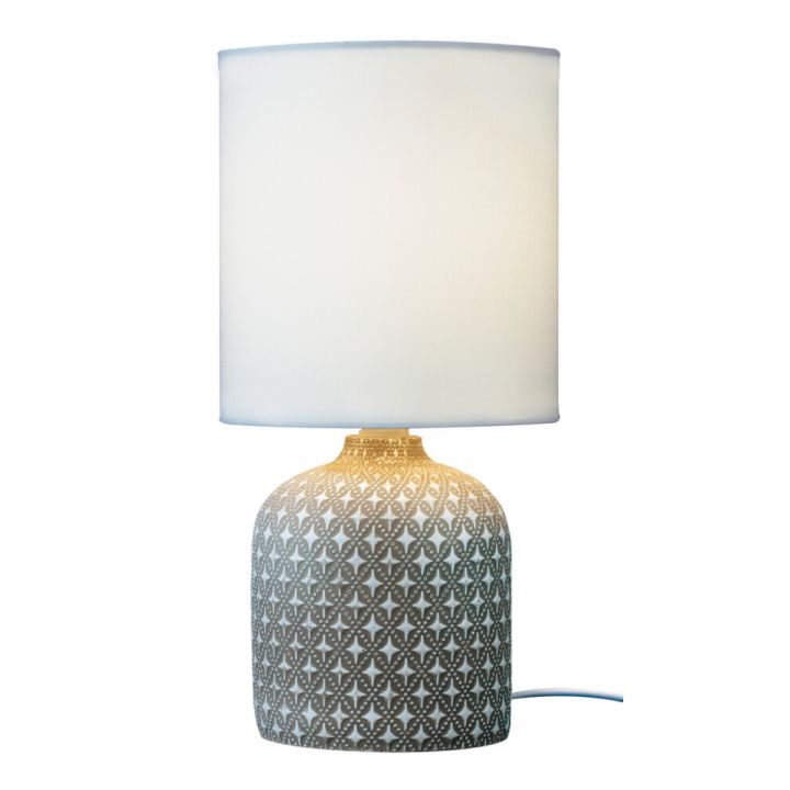 Pöytävalaisin Aneta Fideli ruskea/valkoinen 26,5 cm