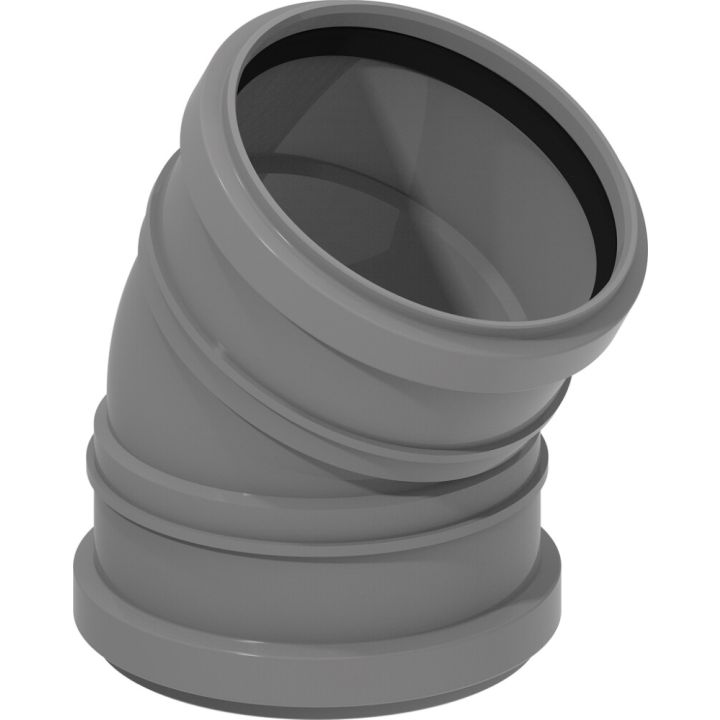 Muhvikulma Uponor 110 x 30°, Harmaa