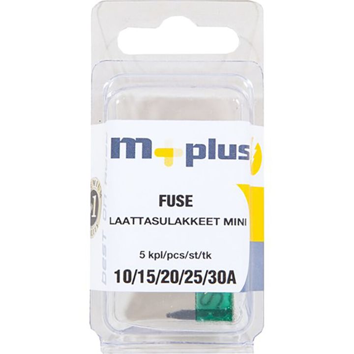 Laattasulakelajitelma mini M+ 10/15/20/25/30 A