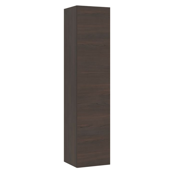 Korkea kaappi Temal 1 ovi vasemmalla ruskea saarni 50 x 43x 196,1 cm