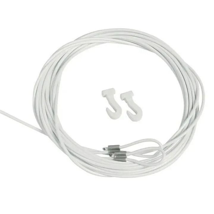 Ripustusvaijeri Nielsen Valkoinen 2 kpl 2 m