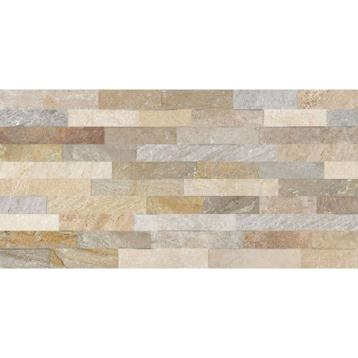 Verhoilukivi Frassinoro Quartzite 3D 30 x 60,4 cm Beige