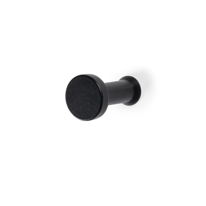 Koukku REI mattamusta liimattava 40 mm