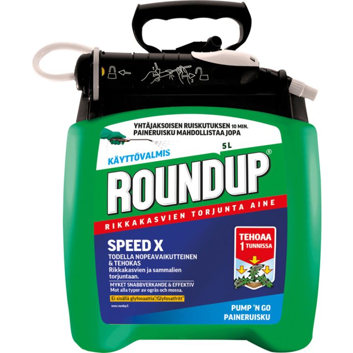 Rikkakasvien torjunta-aine RoundUp Speed X 5 l