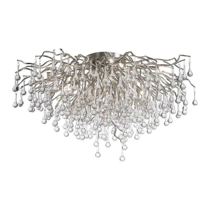 Kattokruunu Paul Neuhaus Icicle hopea Ø 100 cm