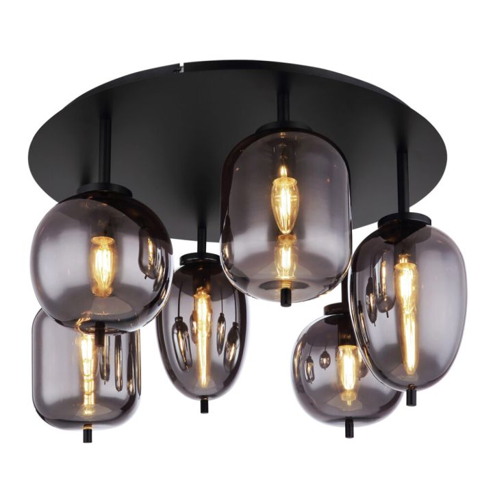 Kattovalaisin Globo Blacky 6-os Ø 65 cm Musta