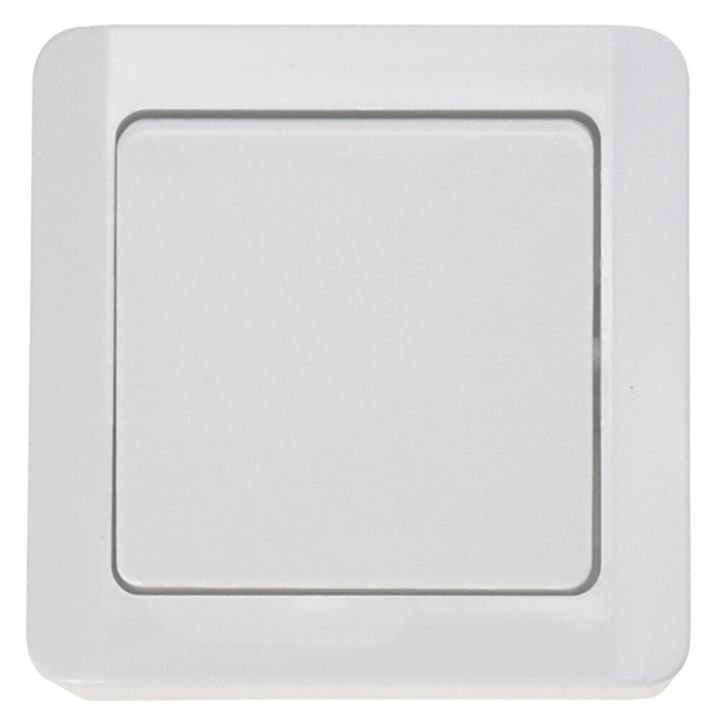 Kytkin 1/6 Harju Lumi IP20 Valkoinen 64 x 64 mm