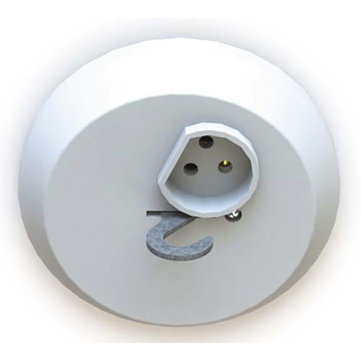 Valaisinpistorasia kruunu Etman Valkoinen Ø 114 mm