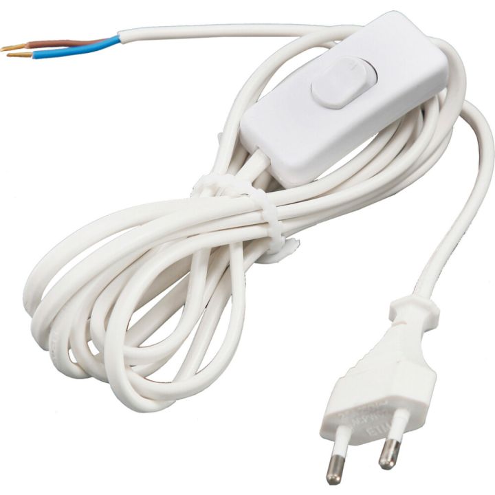 Välikytkinjohto ElectroGEAR 2 + 0,5 M Valkoinen